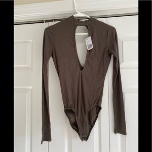 Olive green bodysuit